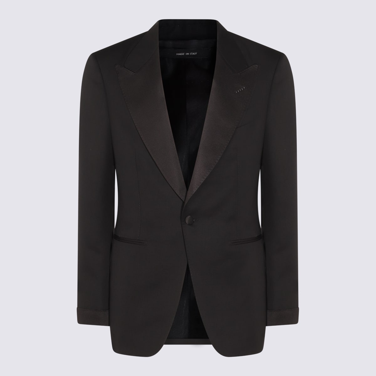 Satin-lapels suit - Black