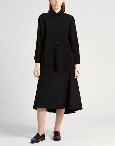 Crème Woman Shirt Black Size 4 Polyester, Viscose, Elastane
