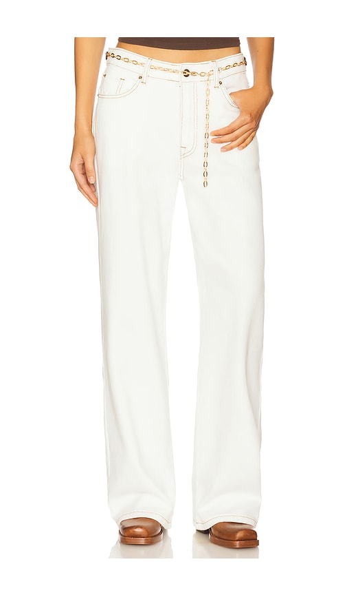 LIONESS Afterglow Wide Leg in White. XXL. Also in
