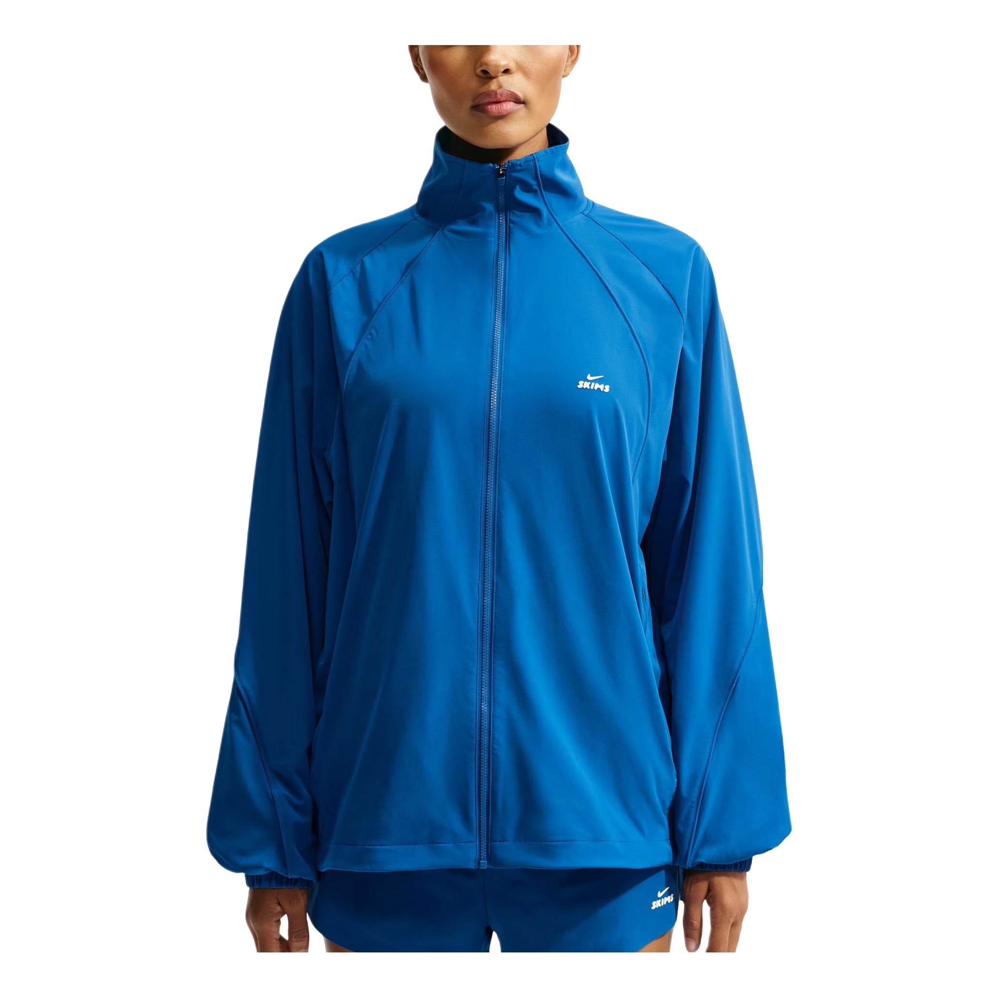 (WMNS) x SKIMS Stretch Nylon Oversized Jacket 'Cobalt'