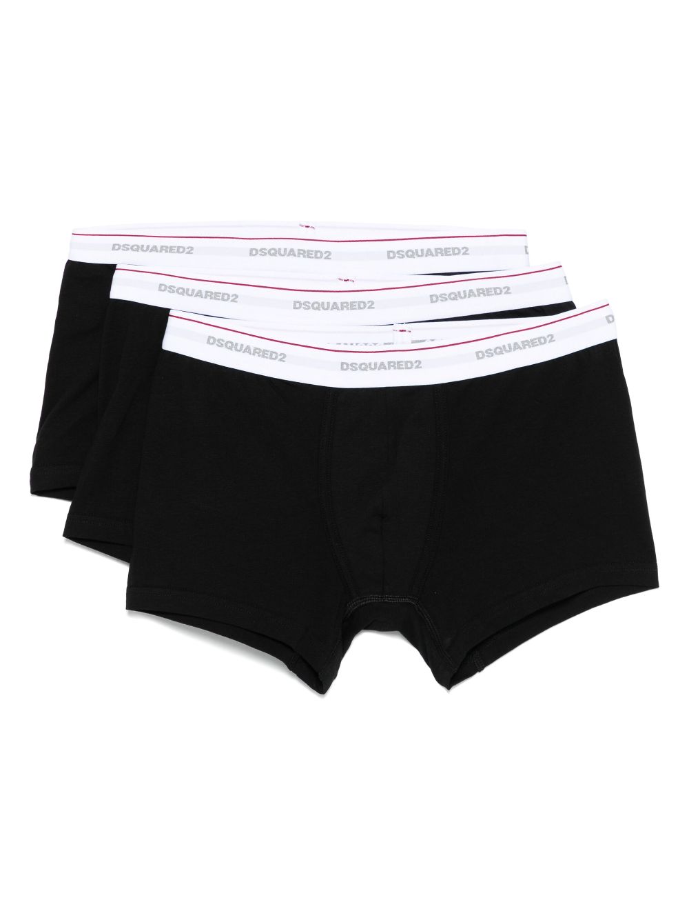 Logo-waistband boxers (pack of three) - Black