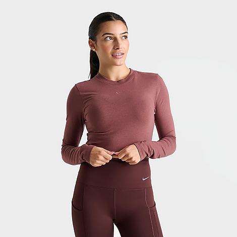 Women's Sportswear Chill Knit Long-Sleeve Slim Crop Top