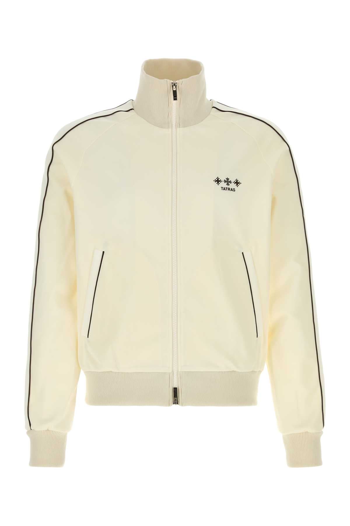 Zip-Through Track Jacket Jacket — White