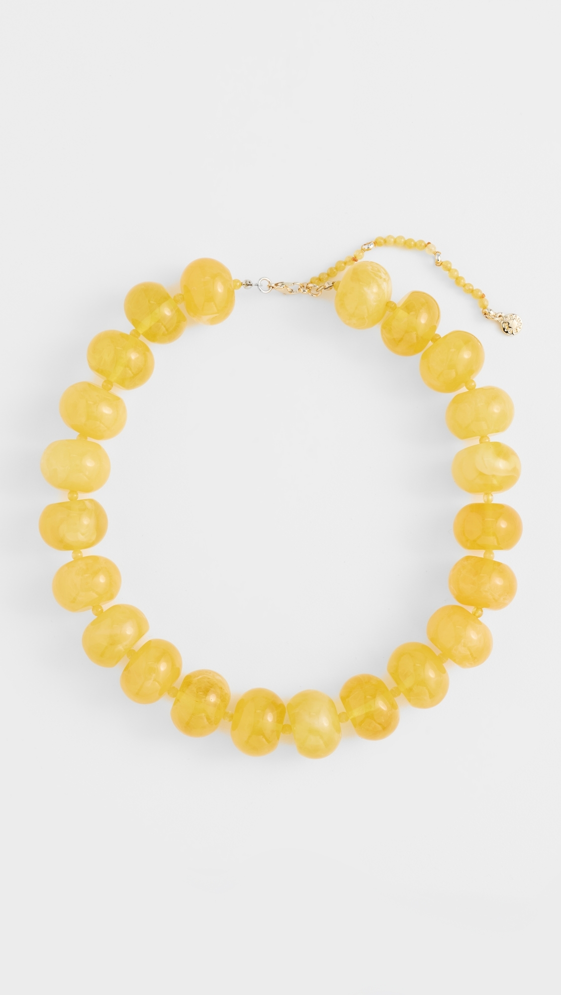 Joan Semi-Precious Necklace Yellow One Size