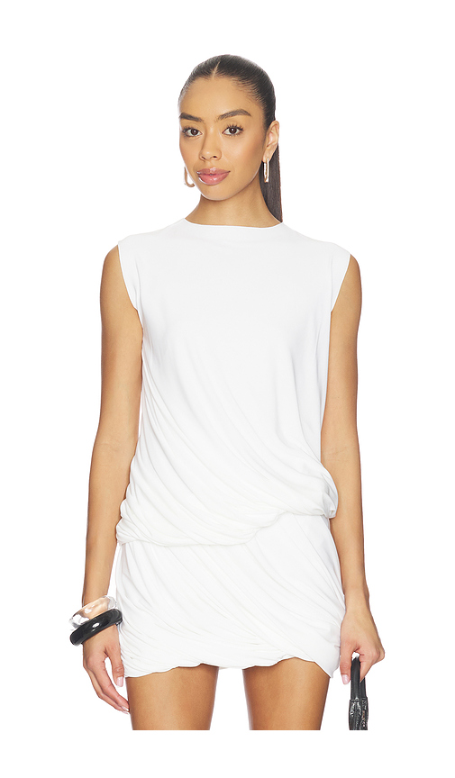 Norma Kamali Sleeveless Twist Top in White. - XS also in