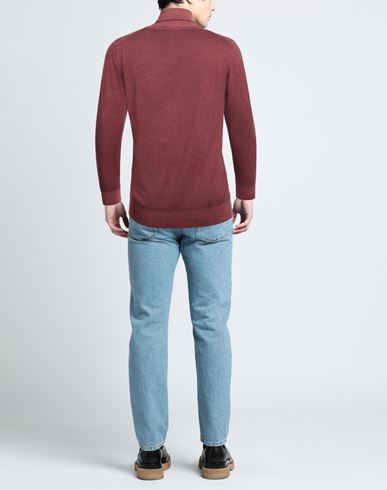Man Turtleneck Brick Size XXL Virgin Wool