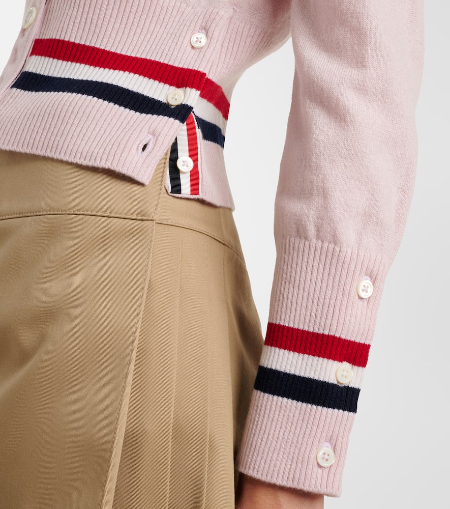 Cropped cashmere cardigan