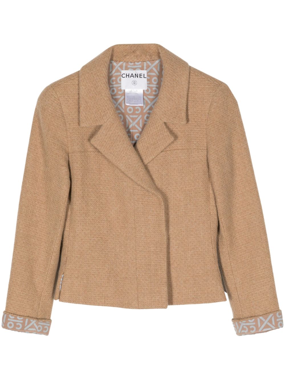 2000 double-breasted cashmere blazer - Brown