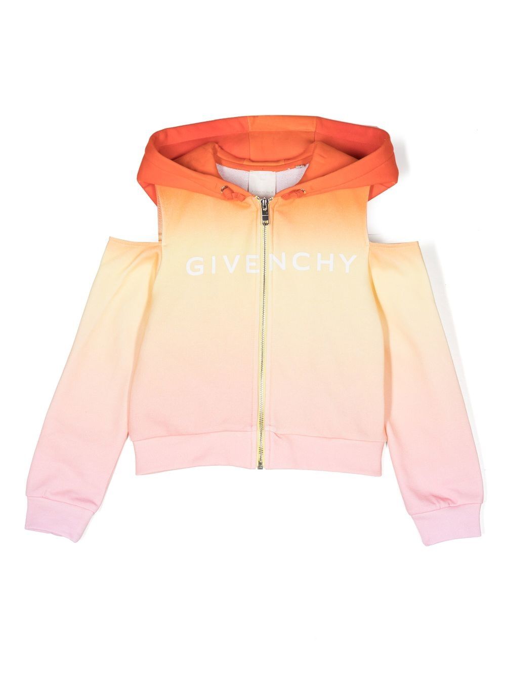 Ombre zip-up sweatshirt - Orange