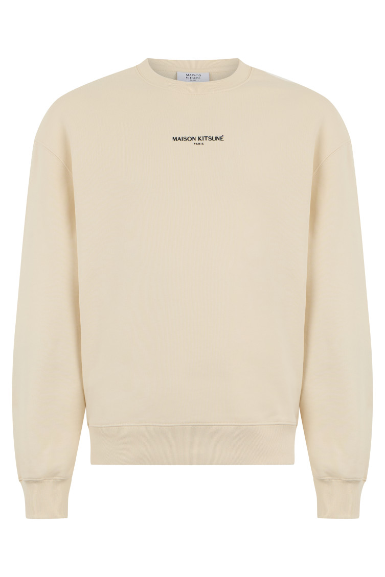 Maison Kitsuné - paris logo cotton crewneck sweatshirt