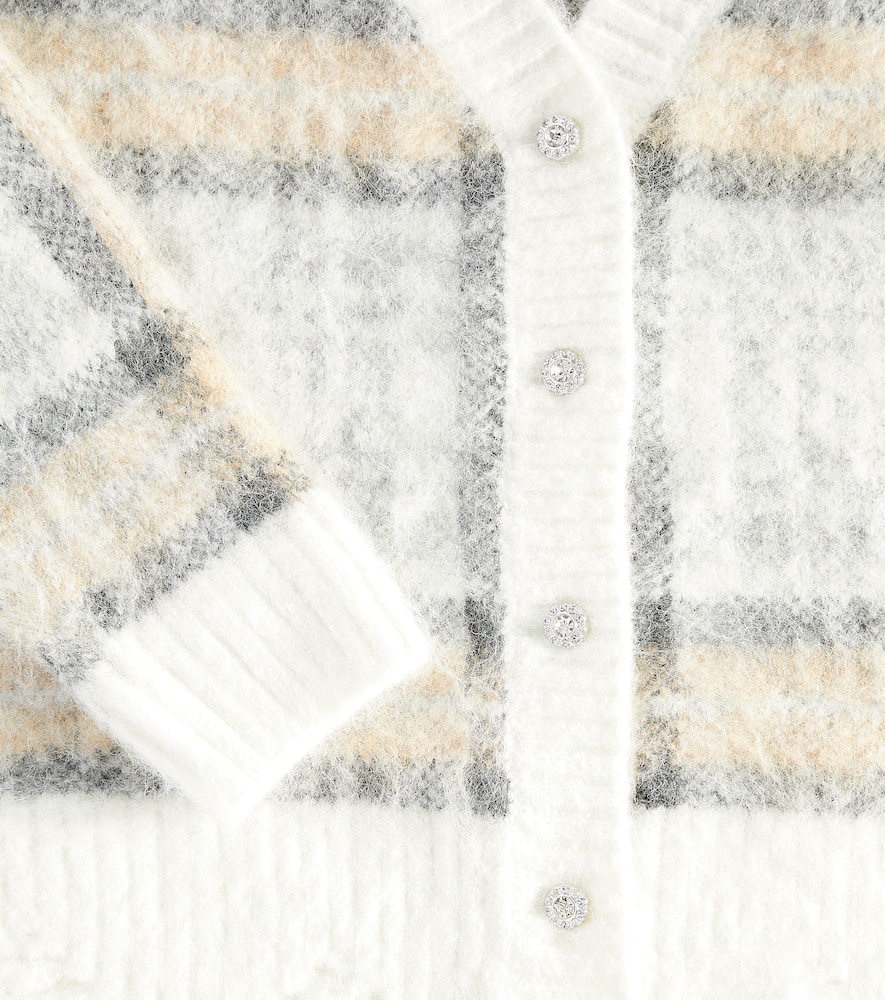 Monnalisa Plaid cardigan
