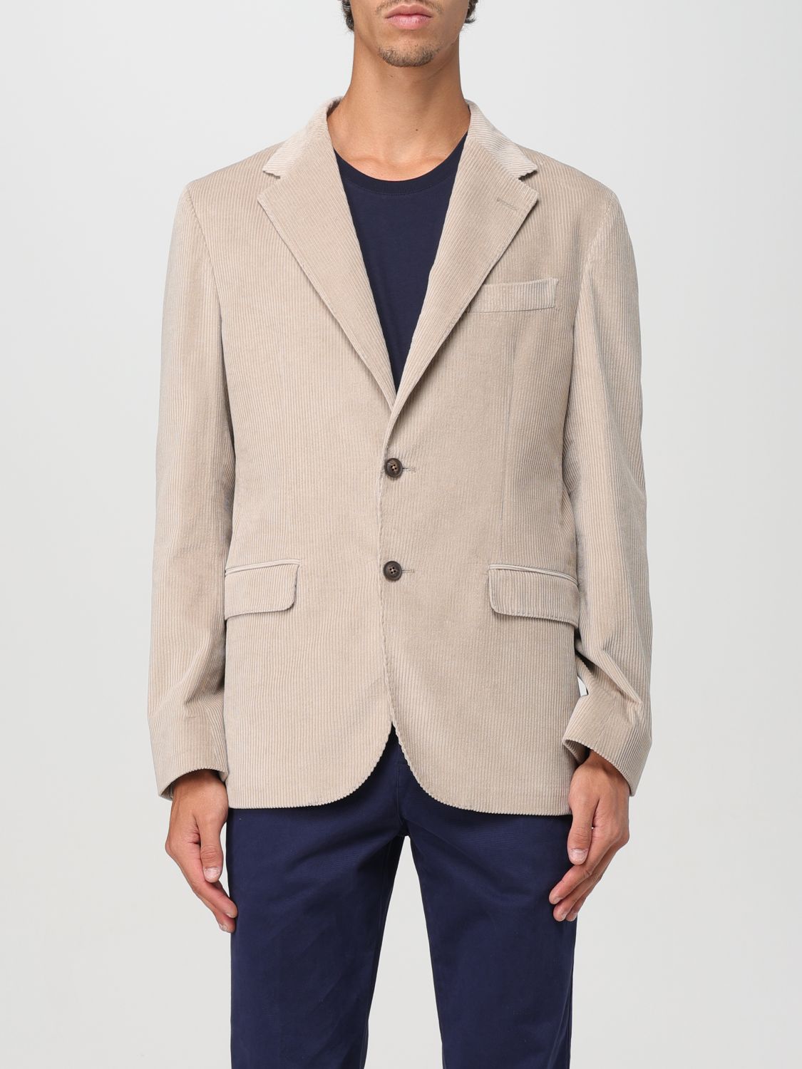 Blazer Men color Beige