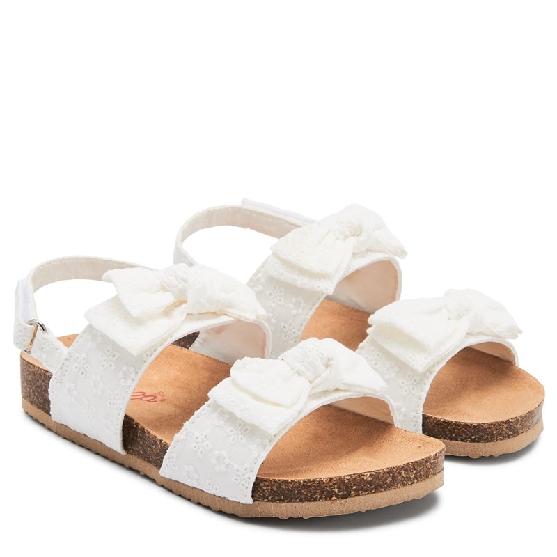 Kids' Sivora Footbed Sandal Little/Big Kid Sandals (White Eyelet)