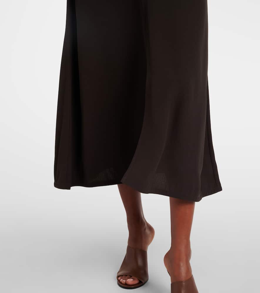 Hills cutout crêpe midi dress