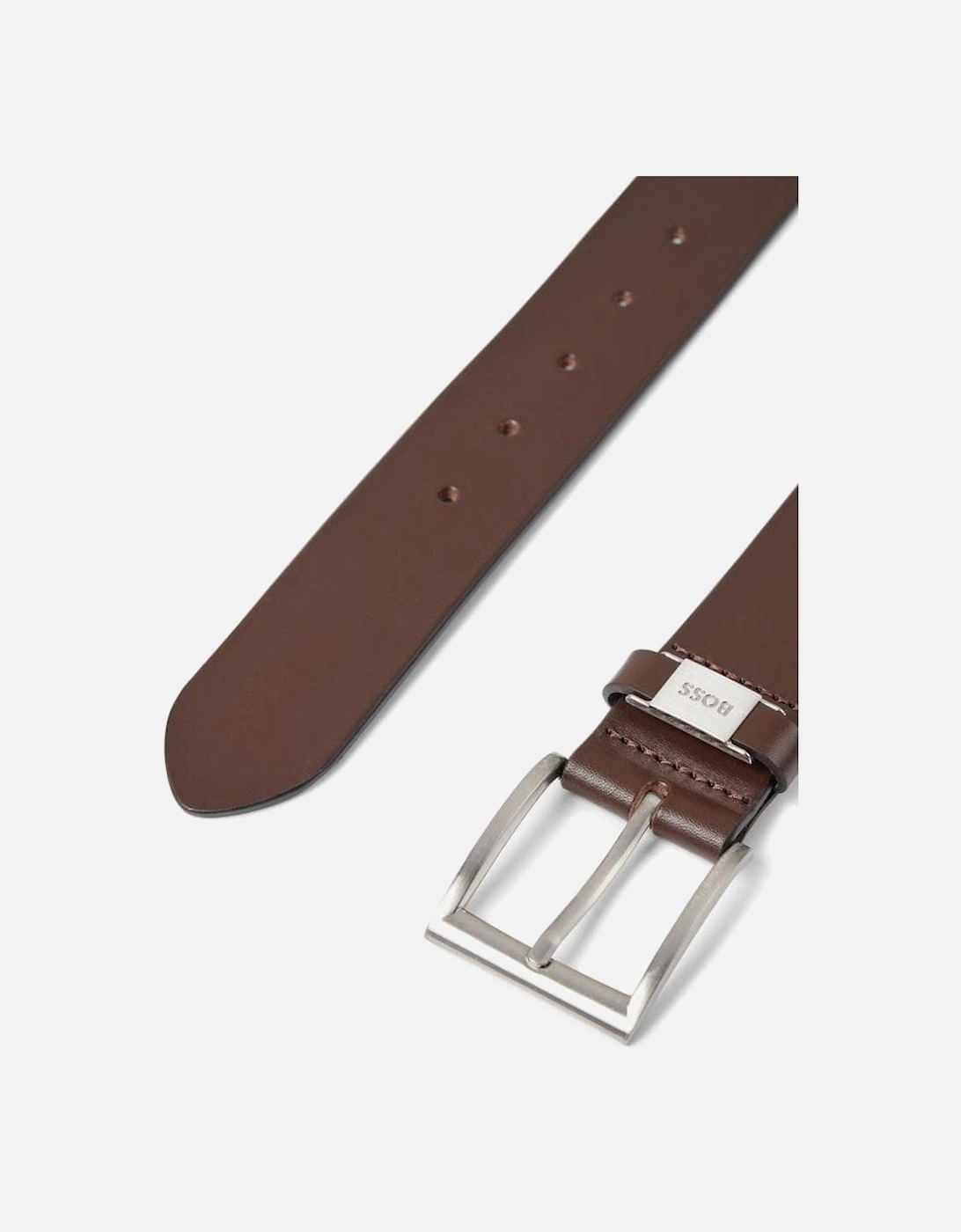 Men's BOSS Orange Connio Mens Leather Belt NOS - Brown - Size: W34