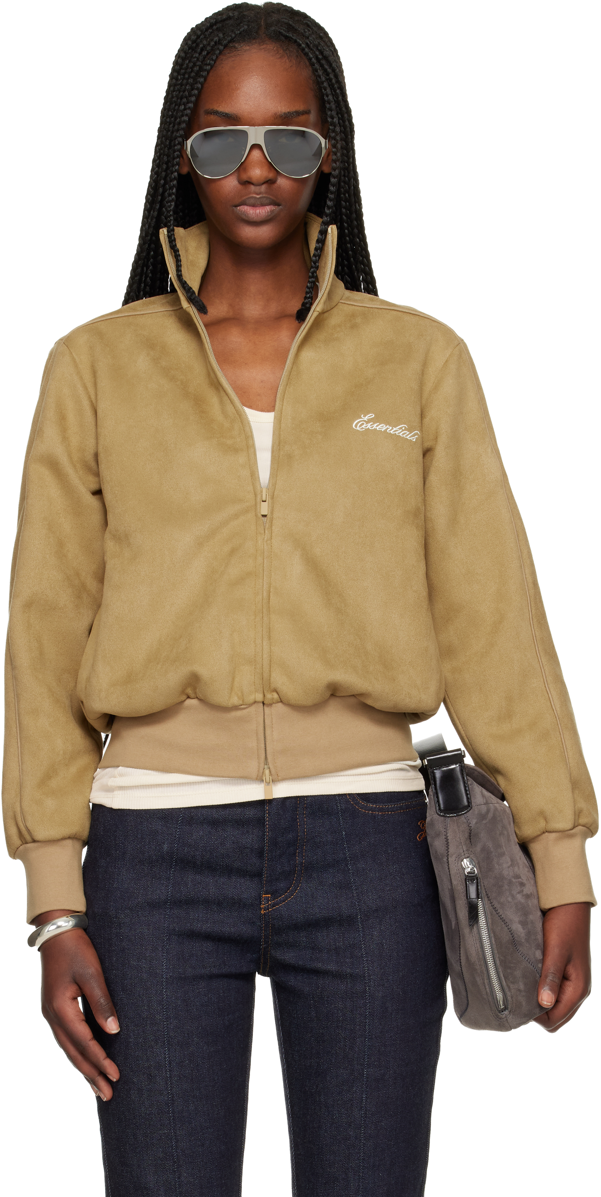 Tan Signature Vintage Fit Track Jacket
