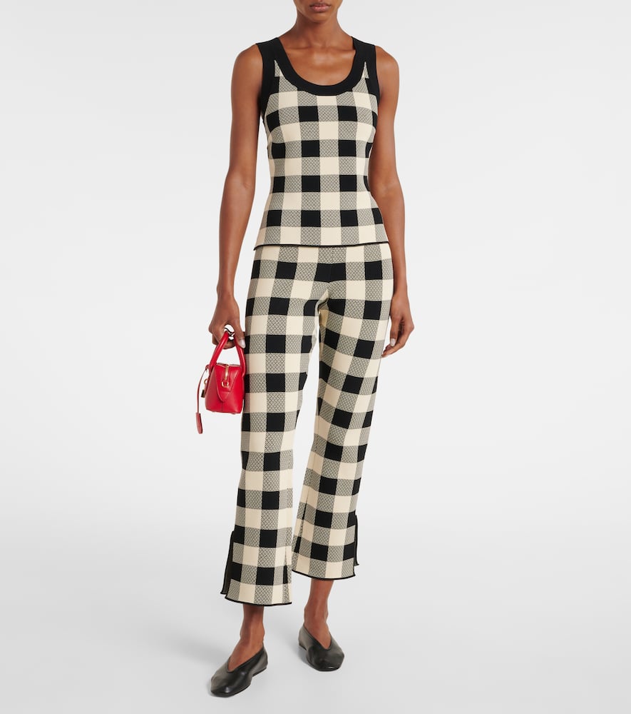 Pippa checked flared pants