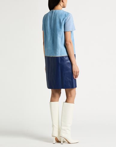 Woman Midi dress Sky blue Size 10 Lambskin