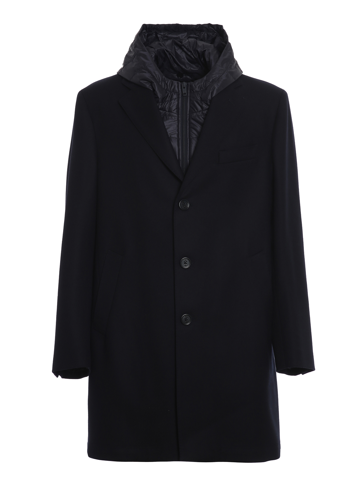 Wool twill coat