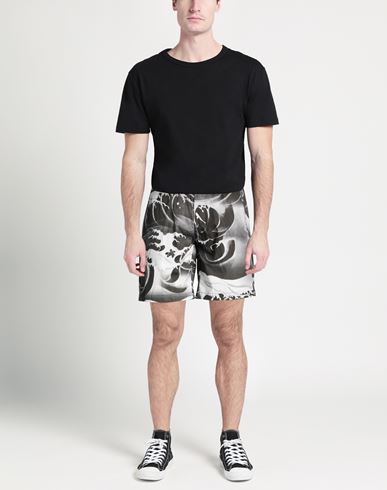 Man Shorts & Bermuda Shorts Charcoal Size 34 Cotton