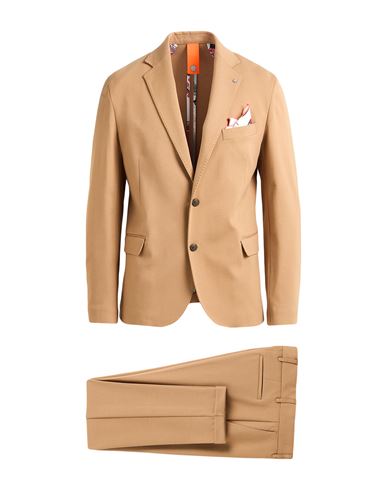 Man Suit Camel Size 42 Viscose, Polyamide, Elastane