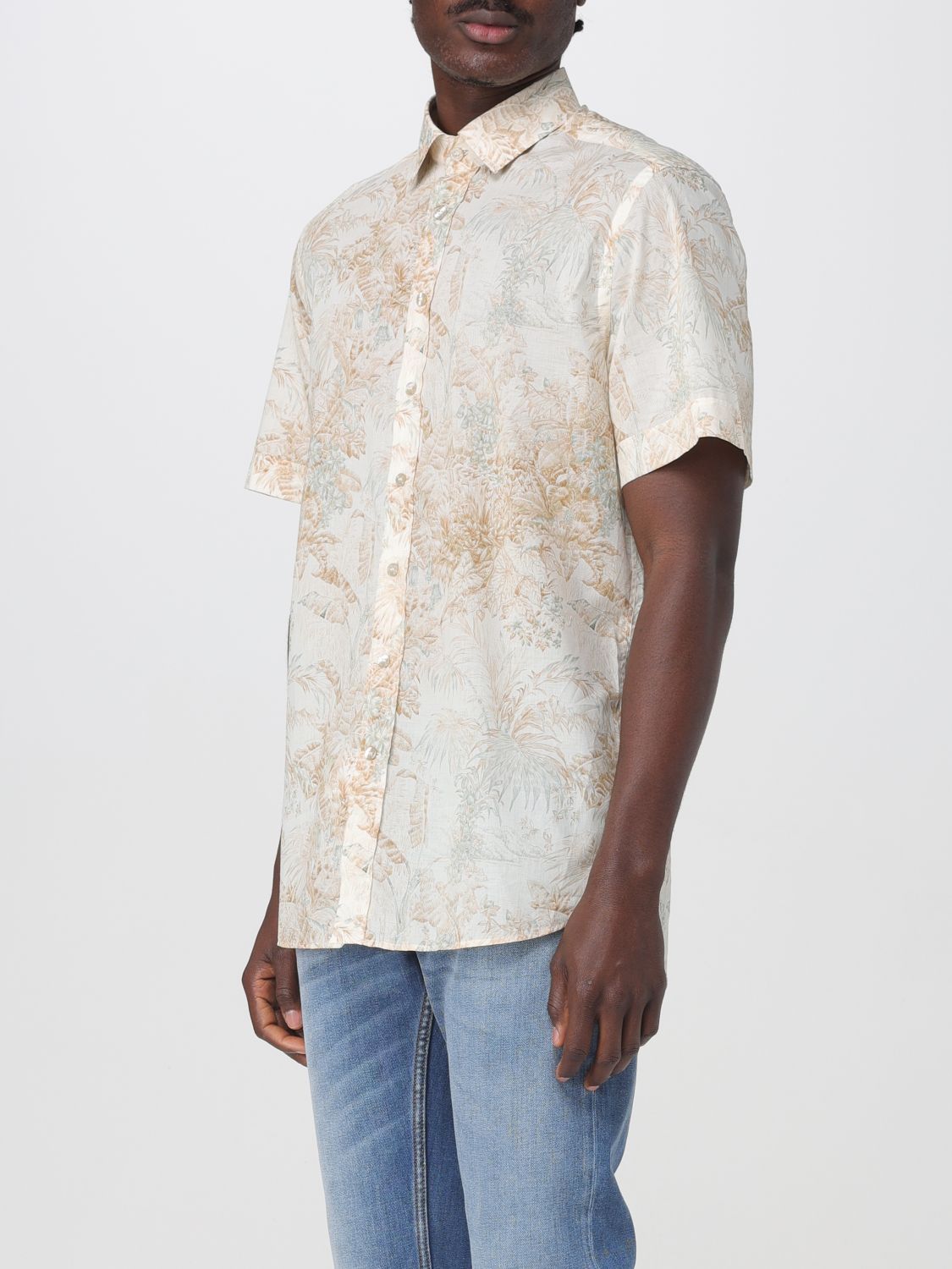 Floral-print shirt - White