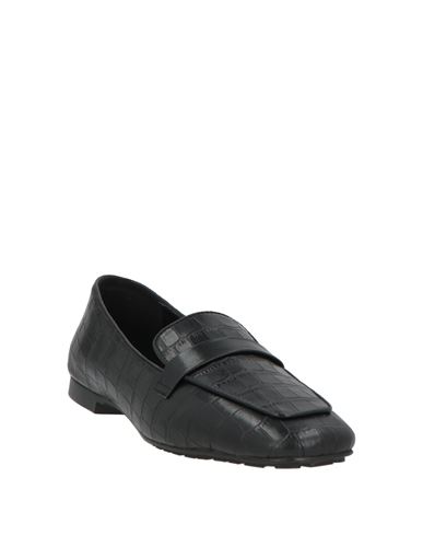 Woman Loafers Black Size 10 Leather