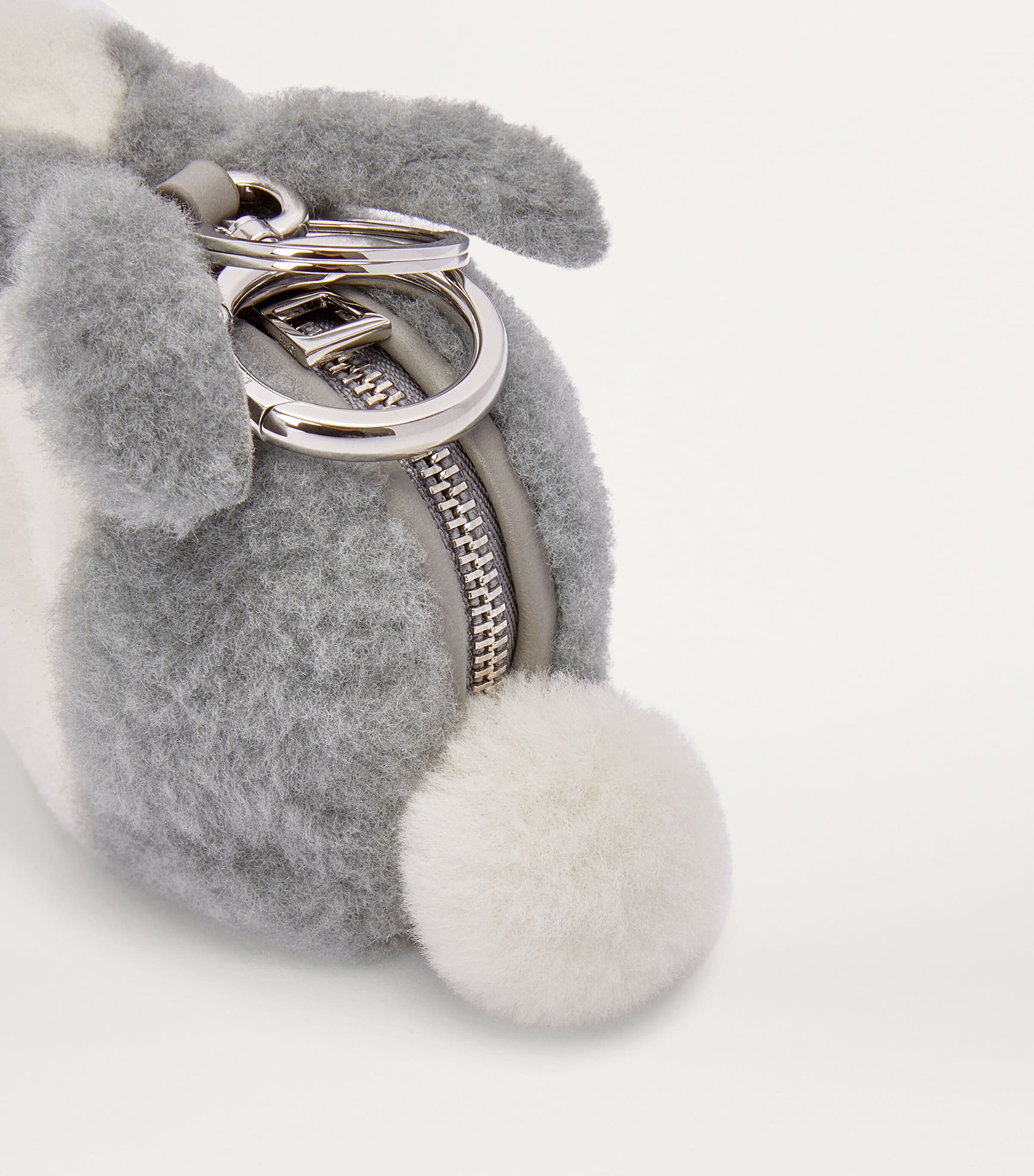 Shearling Bunny Bag Charm