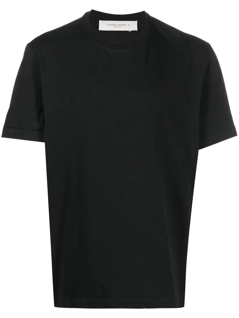 Crew Neck Cotton T-Shirt — Black