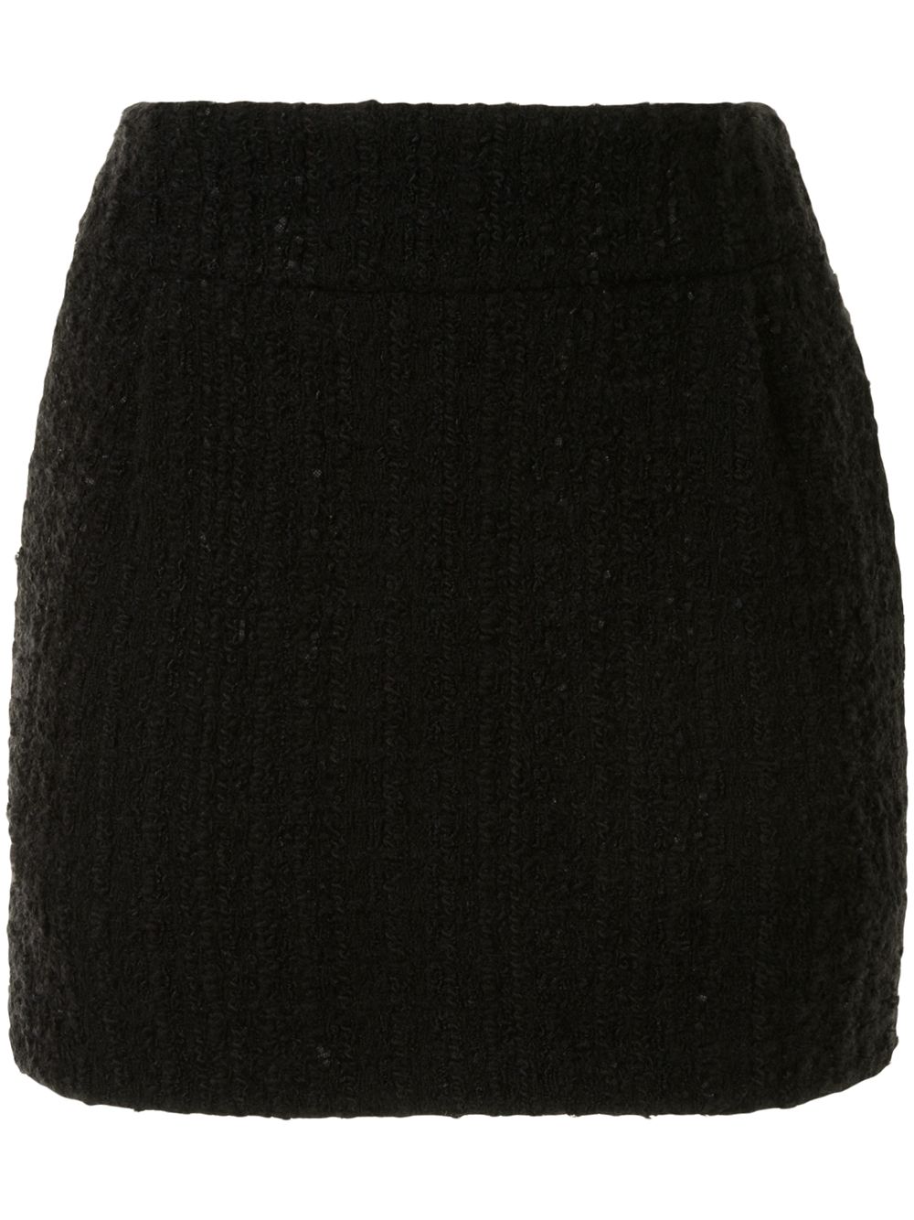 Tweed mini skirt - Black