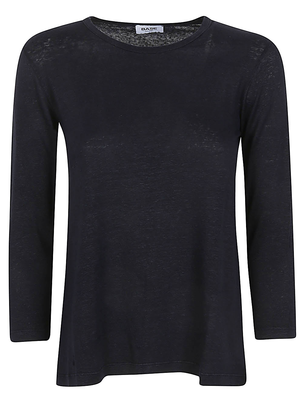 BASE- Linen Jersey Long Sleeve T-shirt