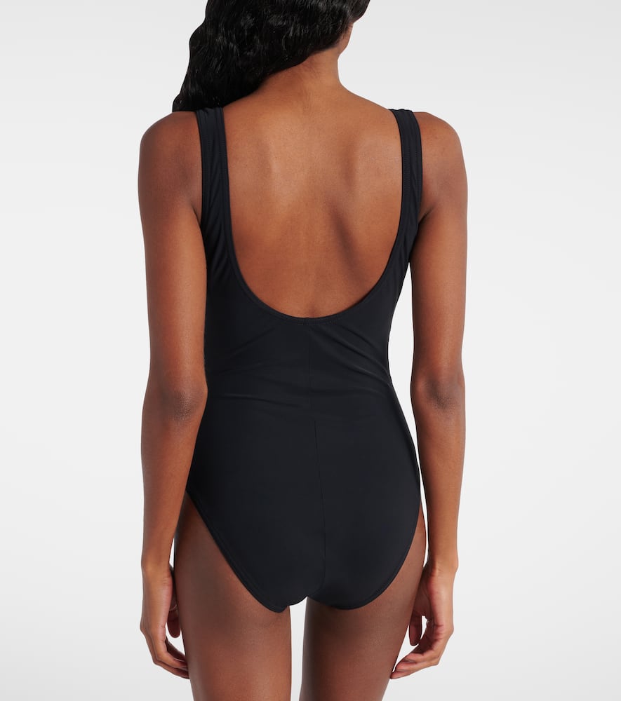 Lenora bow-detail swimsuit