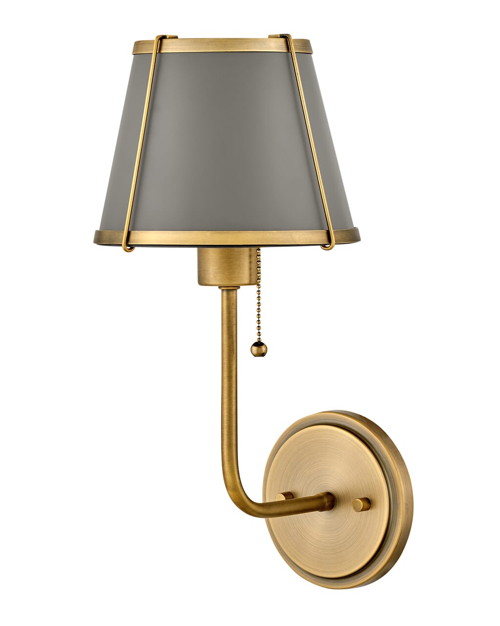 Lacquered Dark Brass LED Wall Sconce from the Clarke Collection