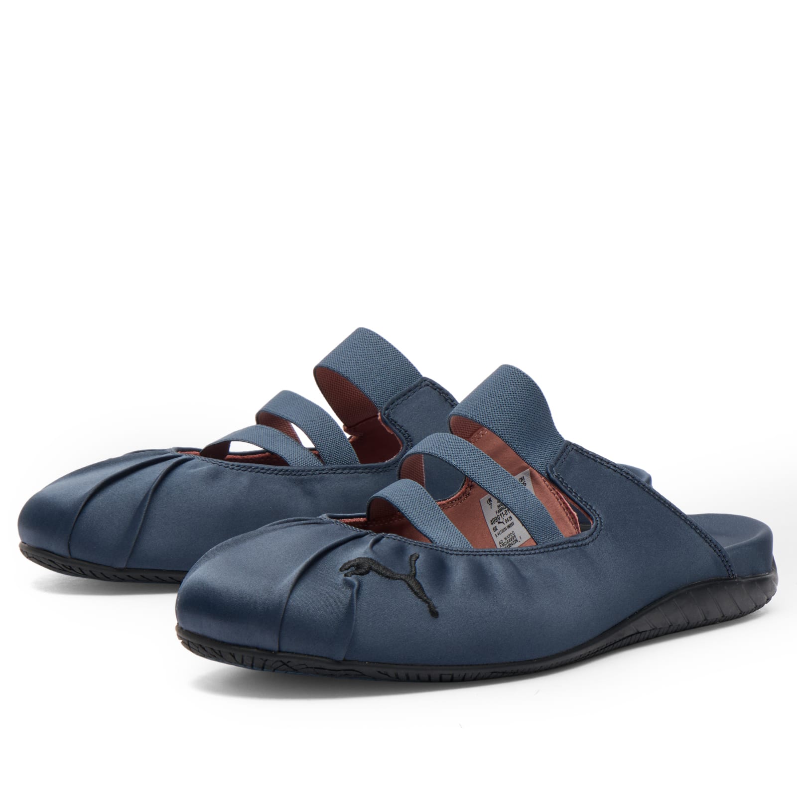 Women's Speedcat Satin Mule Sneaker Blue Gray/Black