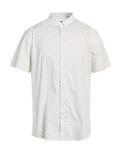 Man Shirt White Size M Cotton, Elastane