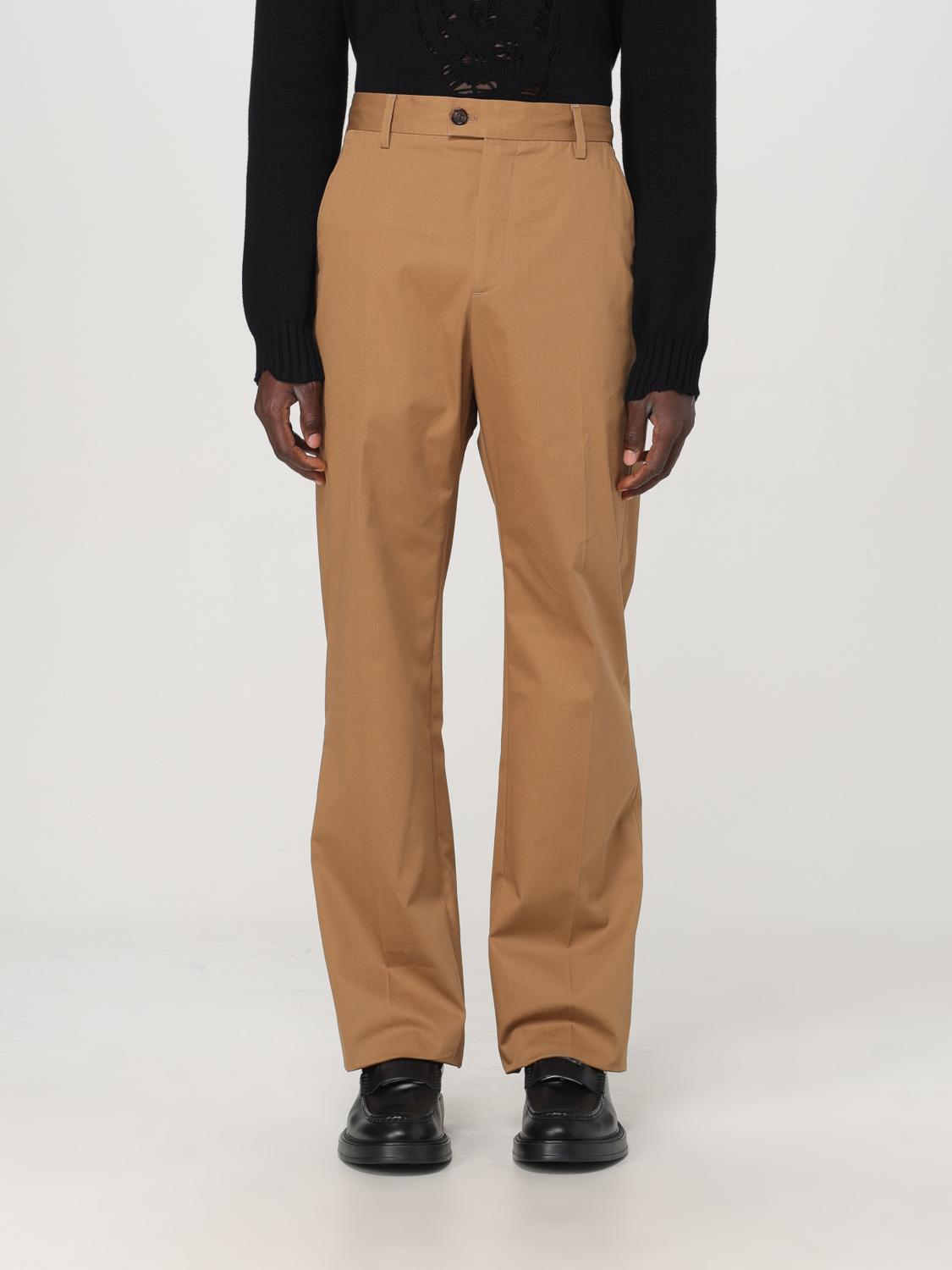 Pantaloni Chino Con Logo Lettering In Vita