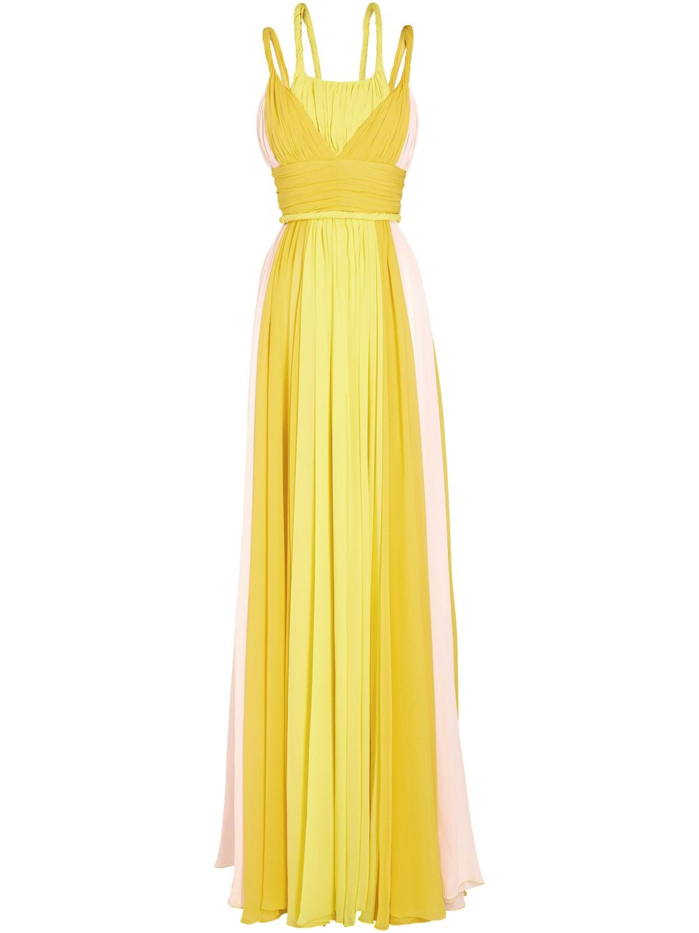 Giambattista Valli layered dress - Yellow