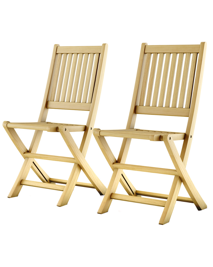 Outdoor Patio Wood Folding Dining Chair