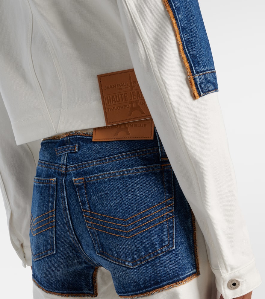 Petit Grand paneled denim jacket