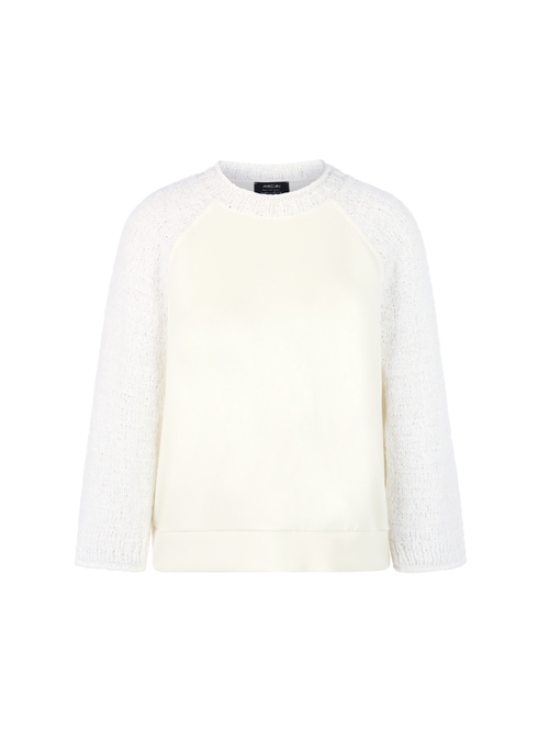 Marc Cain ‘Knitted in Germany’ jumper, white, 38 N