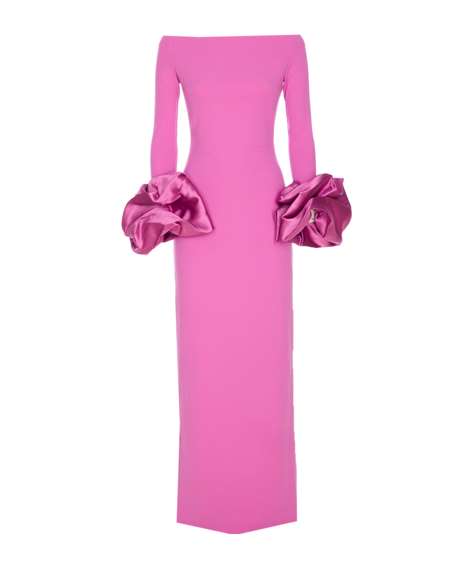 London Ruffled Sleeve Long Dress