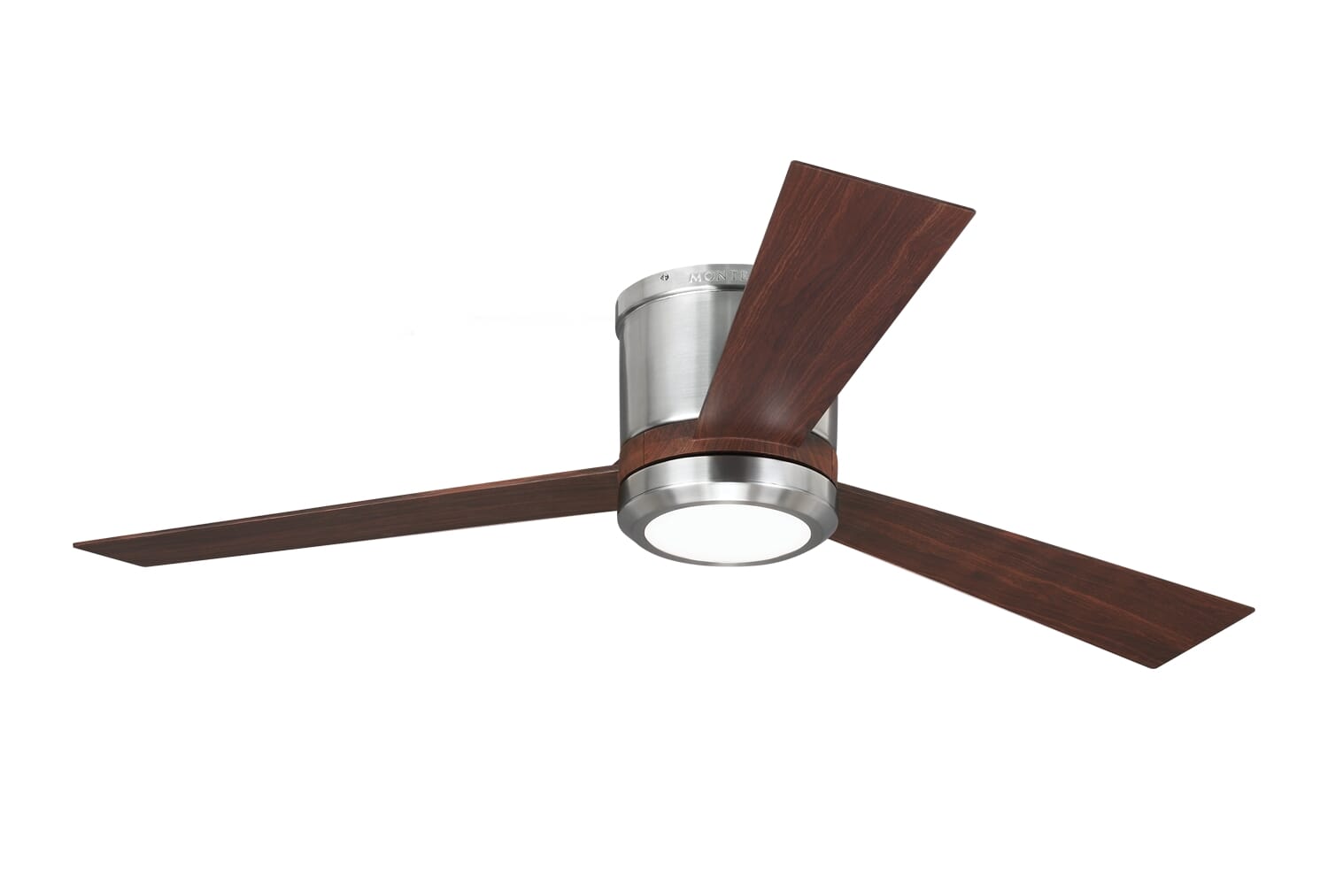 Clarity 52" Ceiling Fan in Brushed Stee