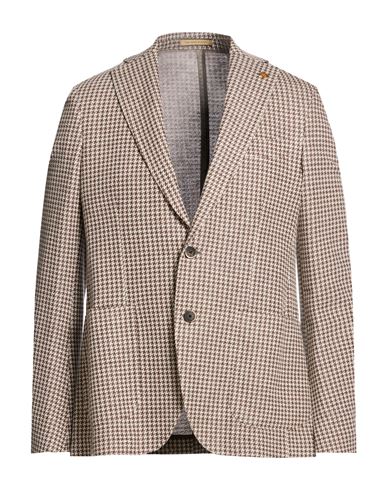 Man Blazer Taupe Size 40 Cotton, Linen, Polyester