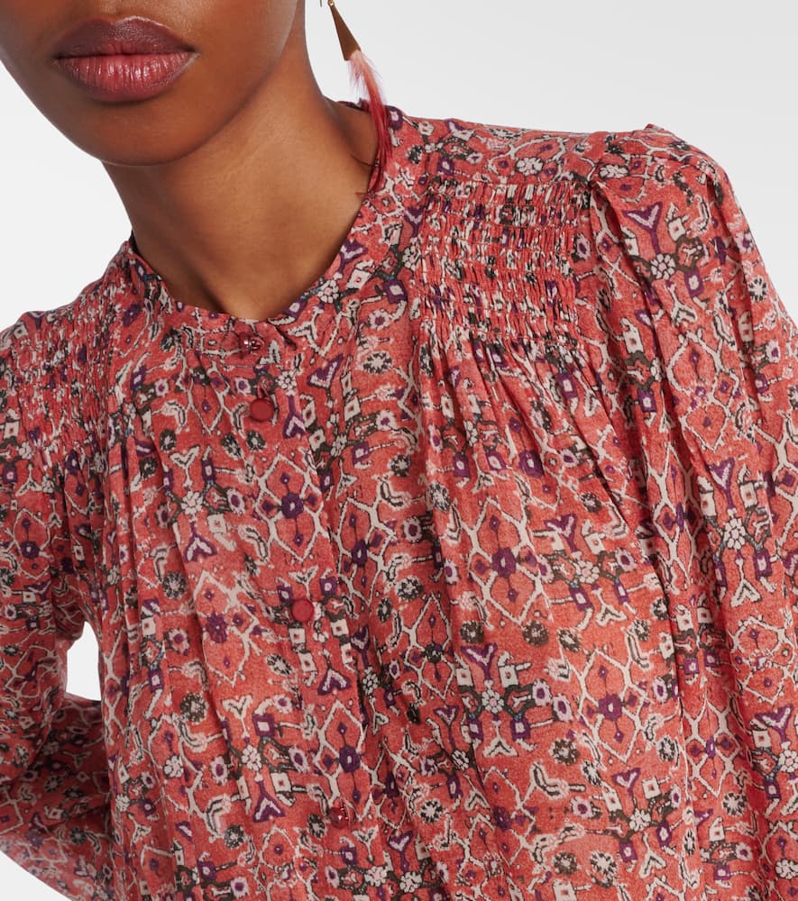 Neolin printed crêpe blouse