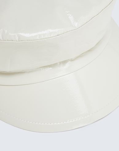 Baker Boy Hat Woman Hat Beige Size S Polyurethane, Polyester