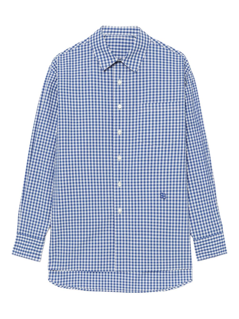 Gingham-check shirt - Blue