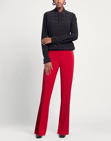 Woman Pants Red Size 4 Polyester, Viscose, Elastane