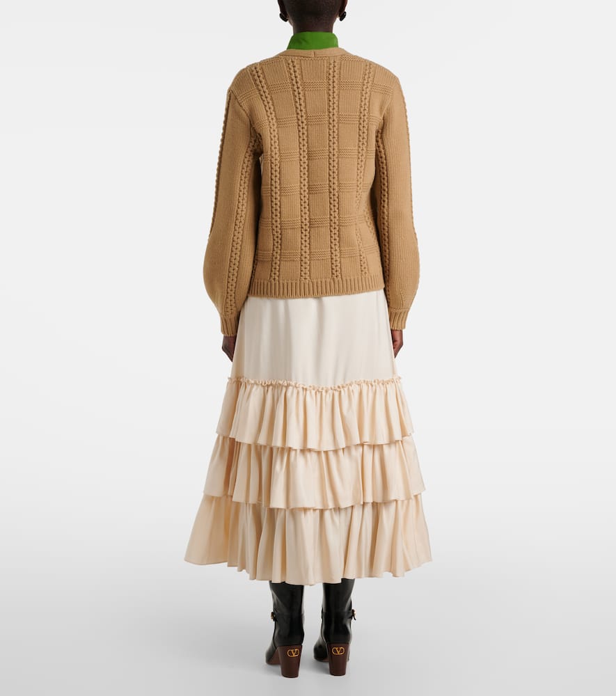 Virgin wool cardigan