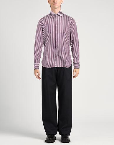 Man Shirt Plum Size 16 Cotton