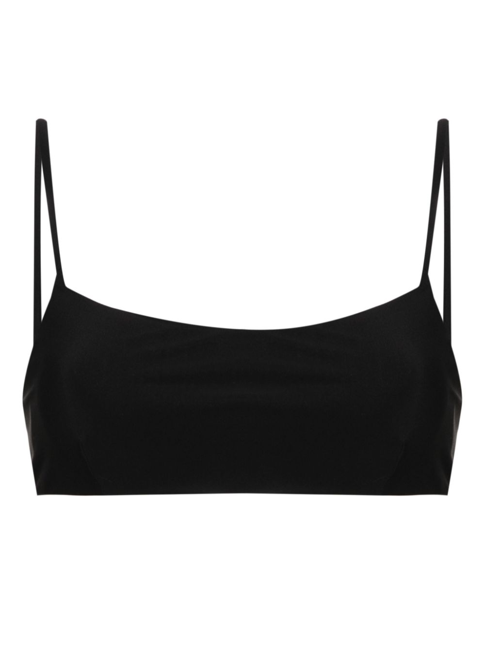 Square-neck bikini top - Black